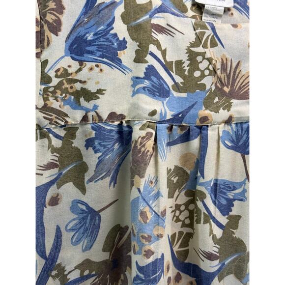 Vintage CW Classics, women’s 2X floral Boho quarter sleeve blouse. - Picture 3 of 6